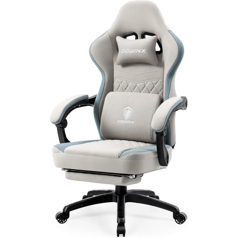 Gaming Chair Breathable Fabric Computer Chair with Pocket Spring Cushion, Comfortable Office Chair with Gel Pad and Storage Bag
Gaming Chair Breathable Fabric Computer Chair with Pocket Spring Cushion, Comfortable Office Chair with Gel Pad and Storage Bag