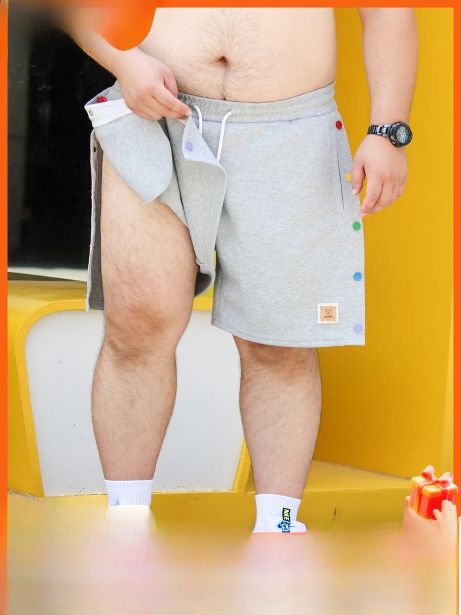 Original Casual Spor Men's orts with Slits Loose Fit Summer Cotton Polyester Blend Button Decorative Youthful Sle
Original Casual Spor Men's orts with Slits Loose Fit Summer Cotton Polyester Blend Button Decorative Youthful Sle
