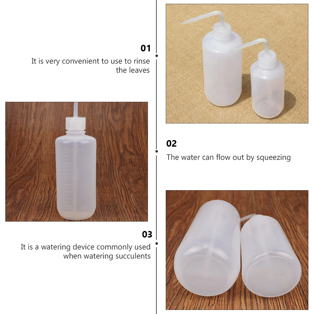 3pcs Garden Watering Bottle Succulent Watering Can 500Ml Squeeze Container Large Opening Lightweight Ergonomic Handle For Home
3pcs Garden Watering Bottle Succulent Watering Can 500Ml Squeeze Container Large Opening Lightweight Ergonomic Handle For Home