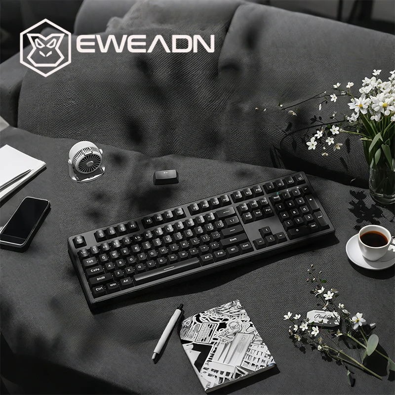 EWEADN MT108 Tri-Mode Wireless Mechanical Keyboard & Mouse Combo 108 Keys Bluetooth/USB Black Backlit for PC Laptop IPad
EWEADN MT108 Tri-Mode Wireless Mechanical Keyboard & Mouse Combo 108 Keys Bluetooth/USB Black Backlit for PC Laptop IPad