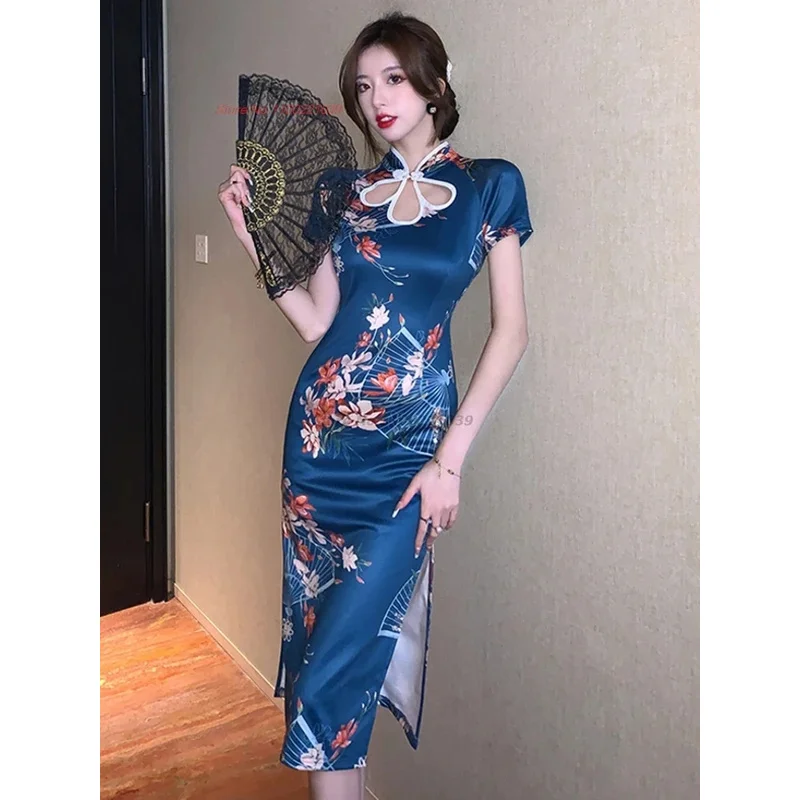 2025 chinese sexy dress improved cheongsam national flower print elastic qipao traditional nightclub banquet evening dress qipao
2025 chinese sexy dress improved cheongsam national flower print elastic qipao traditional nightclub banquet evening dress qipao