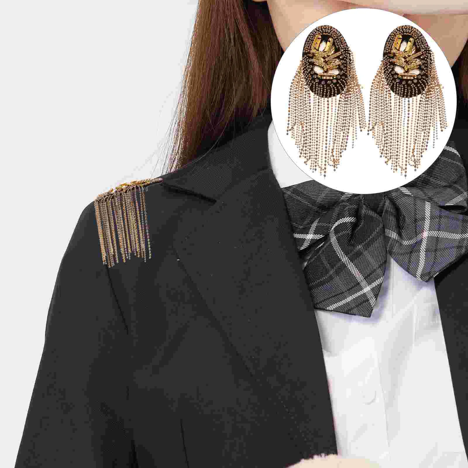 Fringe Epaulet Retro Decor Accessories Shoulder Board Tassel Mark Man Blazer for Men
Fringe Epaulet Retro Decor Accessories Shoulder Board Tassel Mark Man Blazer for Men
