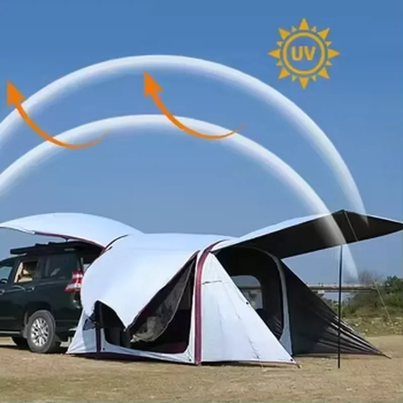 Inflatable Tunnel Tent for Outdoor Use Summer Waterproof Snowproof Windproof Automatic Car Rear SUV Extended Rain Canopy
Inflatable Tunnel Tent for Outdoor Use Summer Waterproof Snowproof Windproof Automatic Car Rear SUV Extended Rain Canopy