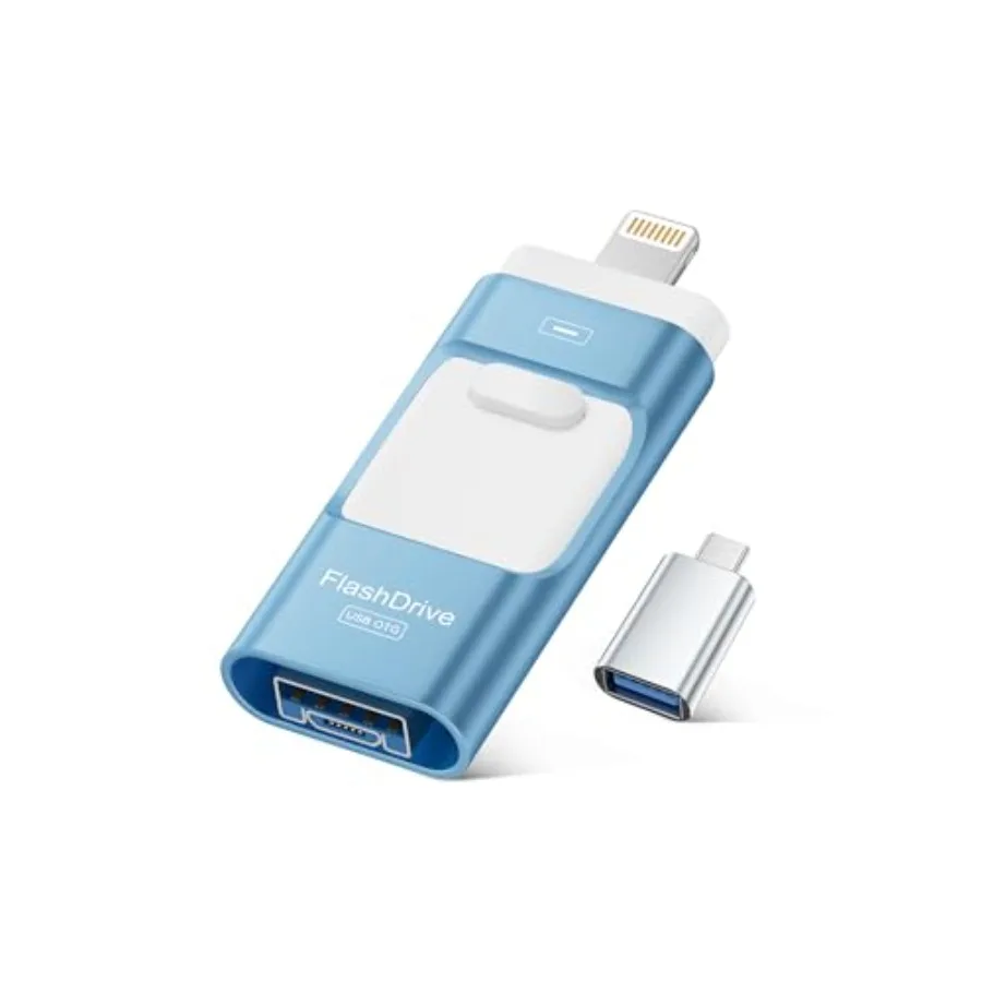 MFi Certified Flash Drive for iPhone Photo Stick Memory Stick for iPad USB Thumb Drive for Photos Videos Transfer and Backup Ex
MFi Certified Flash Drive for iPhone Photo Stick Memory Stick for iPad USB Thumb Drive for Photos Videos Transfer and Backup Ex