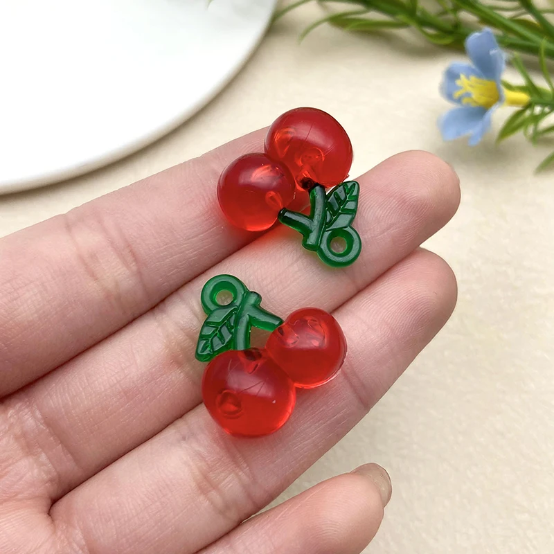 10Pcs Transparent Resin Red Cherry Strawberry Pendants For Women Bracelet Necklace DIY Jewelry Making Accessories
10Pcs Transparent Resin Red Cherry Strawberry Pendants For Women Bracelet Necklace DIY Jewelry Making Accessories