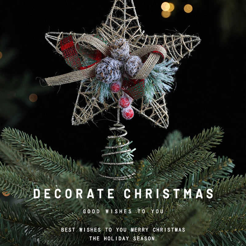 Christmas Tree Topper Five-pointed Star Treetop Decoration Hanging Xmas Decoration Ornament Topper Christmas Star Jewelrypendant
Christmas Tree Topper Five-pointed Star Treetop Decoration Hanging Xmas Decoration Ornament Topper Christmas Star Jewelrypendant