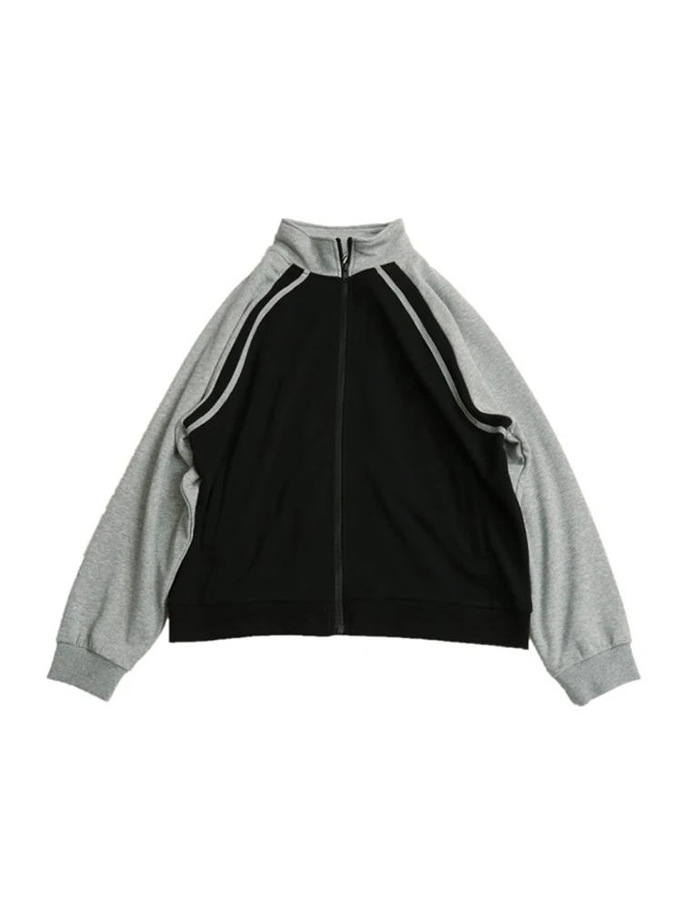 2022 Fall Winter Women Turn-down Collar Loose Long Sleeve Cardigan Coat American Style Streetwear Zipper Open Stitch Outerwear
2022 Fall Winter Women Turn-down Collar Loose Long Sleeve Cardigan Coat American Style Streetwear Zipper Open Stitch Outerwear