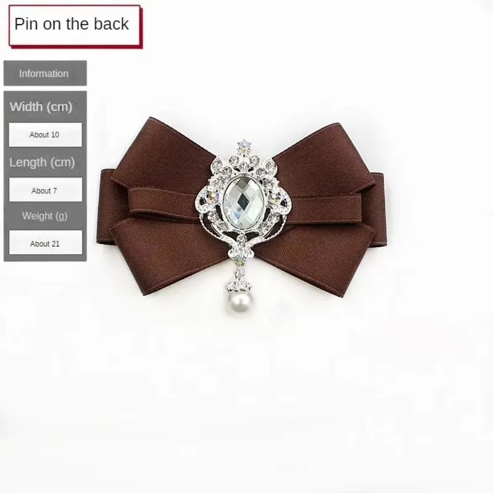 New Stylish Ribbon Bow Tie Brooch Coffee Color Professional Charming Pins Elegant Shirt Unique Accessories For Girls
New Stylish Ribbon Bow Tie Brooch Coffee Color Professional Charming Pins Elegant Shirt Unique Accessories For Girls