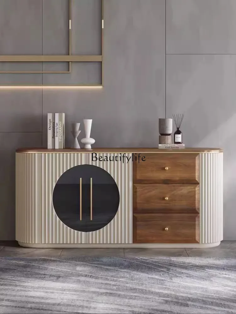Nordic solid wood entrance cabinet light luxury household living room partition retro style dining side cabinet
Nordic solid wood entrance cabinet light luxury household living room partition retro style dining side cabinet