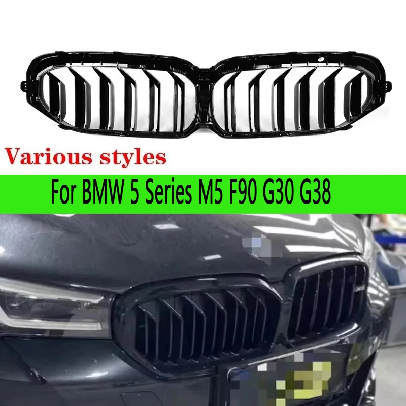 For BMW 5 Series M5 F90 G30 G38 540i 530 Kidney Grille Glossy Black ABS M Style Color Plastic Front Bumper Auto Decor Grill
For BMW 5 Series M5 F90 G30 G38 540i 530 Kidney Grille Glossy Black ABS M Style Color Plastic Front Bumper Auto Decor Grill