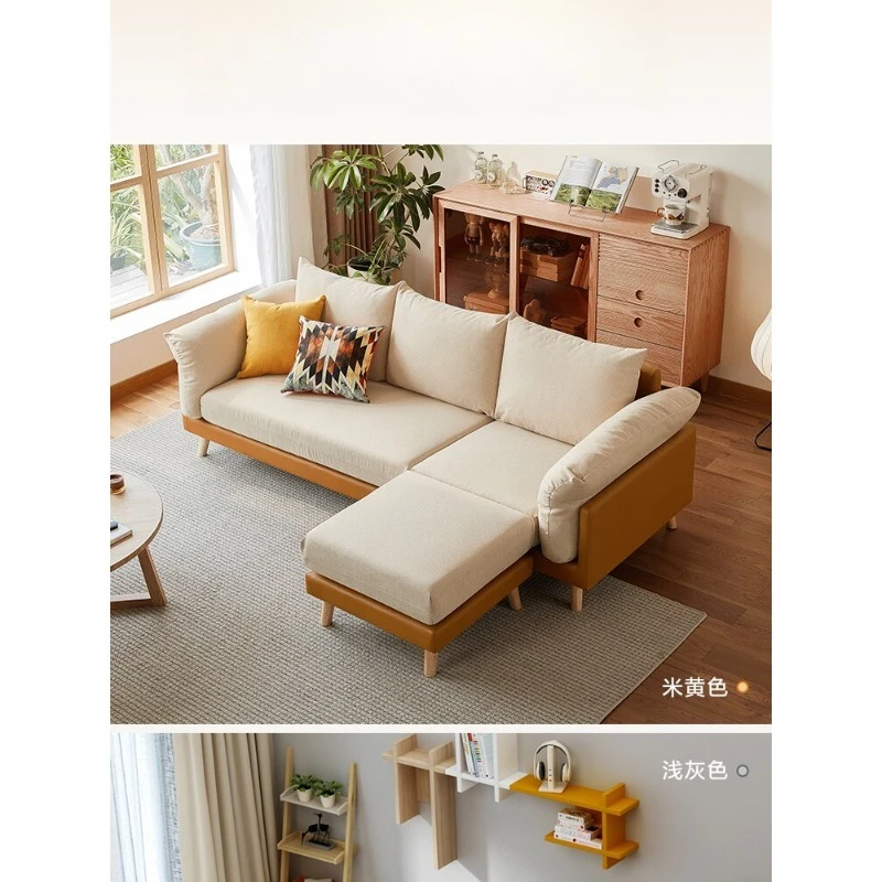 Home Japanese log style solid wood foot fabric sofa, living room bed and breakfast size apartment furniture
Home Japanese log style solid wood foot fabric sofa, living room bed and breakfast size apartment furniture