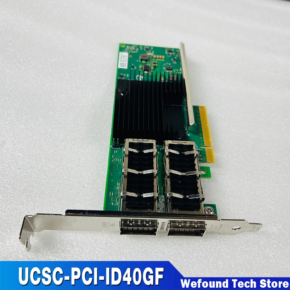 UCSC-PCI-ID40GF For Intel XL710-QDA2 Dual-port 40 Gigabit Optical Fiber NIC For Cisco
UCSC-PCI-ID40GF For Intel XL710-QDA2 Dual-port 40 Gigabit Optical Fiber NIC For Cisco