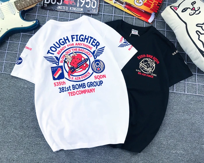 Japanese Tide Brand Lucky Ghost Little Devil Angel Locomotive Print American Kaji Cotton Short-sleeved T-shirt Men and Women
Japanese Tide Brand Lucky Ghost Little Devil Angel Locomotive Print American Kaji Cotton Short-sleeved T-shirt Men and Women