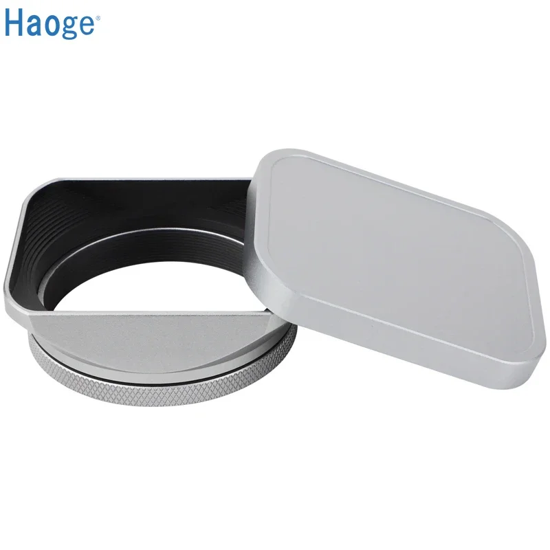Haoge Square Metal Lens Hood for Fujifilm X100VI Fuji X100V X100F with 49mm UV Filter Adapter Ring & Metal Cap Silver
Haoge Square Metal Lens Hood for Fujifilm X100VI Fuji X100V X100F with 49mm UV Filter Adapter Ring & Metal Cap Silver