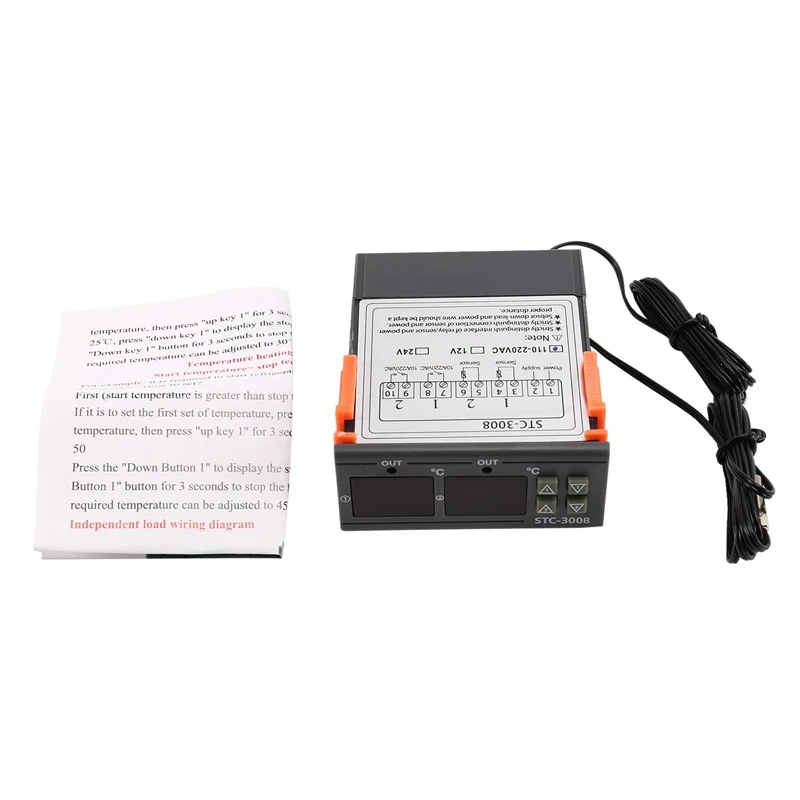 FULL-Stc-3008 110-220 В двойной цифровой термостат регулятор температуры для инкубатора термостат гигрометр осушитель Humidista
FULL-Stc-3008 110-220 В двойной цифровой термостат регулятор температуры для инкубатора термостат гигрометр осушитель Humidista