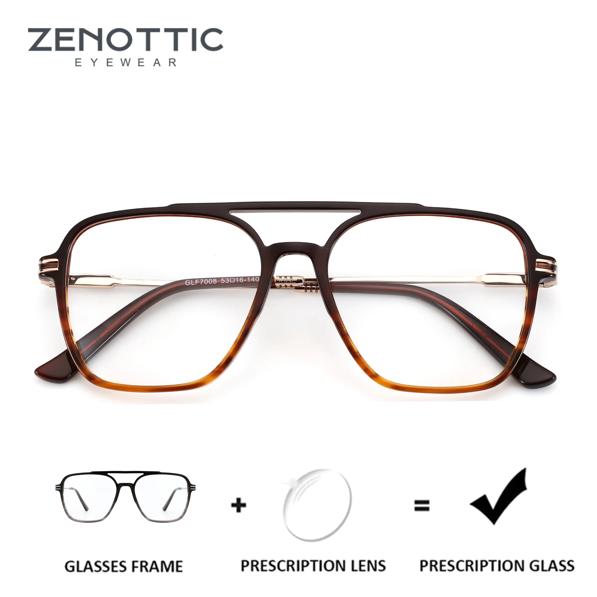 Очки ZENOTTIC (размер M) для мужчин, с ацетатной оправой, на заказ, с фотохромными или прогрессивными линзами для коррекции близорукости.
Очки ZENOTTIC (размер M) для мужчин, с ацетатной оправой, на заказ, с фотохромными или прогрессивными линзами для коррекции близорукости.