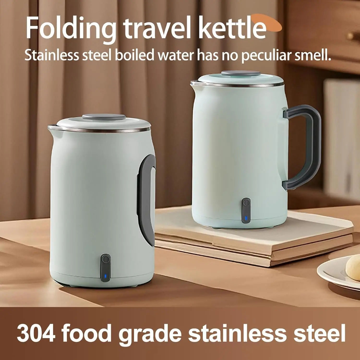 110V/220V Electric Kettle 304 Stainless Steel Portable Travel Kettle Auto Power Off Multi-function 600ml Mini Electric Hot Cup 
110V/220V Electric Kettle 304 Stainless Steel Portable Travel Kettle Auto Power Off Multi-function 600ml Mini Electric Hot Cup