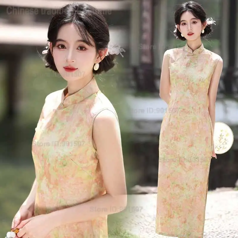 Women Rayon Sexy Cheongsam Chinese Traditional Exquisite Qipao Mandarin Collar Slim Dresses Elegant Dinner Party Dance Vestidos
Women Rayon Sexy Cheongsam Chinese Traditional Exquisite Qipao Mandarin Collar Slim Dresses Elegant Dinner Party Dance Vestidos