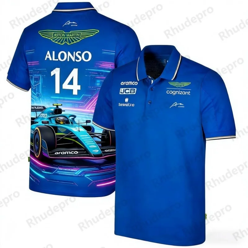Aston Martin Team Alonso 14 Racing Theme Polo Shirt Professional Event Commemorative Short-sleeve Top for Fans
Aston Martin Team Alonso 14 Racing Theme Polo Shirt Professional Event Commemorative Short-sleeve Top for Fans