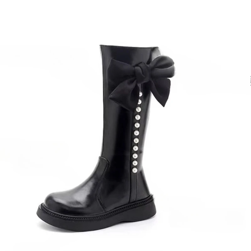 Новые модные высокие сапоги с бантом и жемчугом для девочек и детей, осенне-зимние уличные походные сапоги из искусственной кожи для принцессы, детские сапоги для верховой езды
Новые модные высокие сапоги с бантом и жемчугом для девочек и детей, осенне-зимние уличные походные сапоги из искусственной кожи для принцессы, детские сапоги для верховой езды