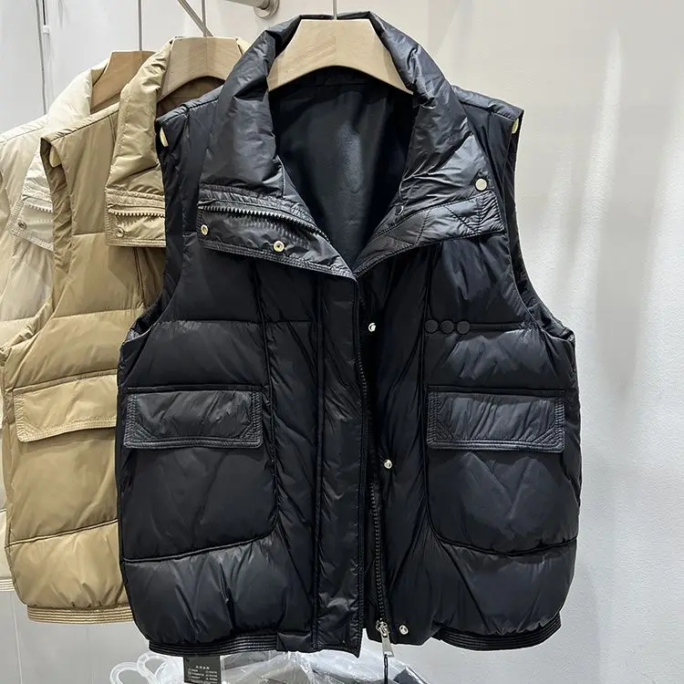 cotton vest women's Korean version loose and fashionable solid color stand up collar simple 2024 autumn vest jacket
cotton vest women's Korean version loose and fashionable solid color stand up collar simple 2024 autumn vest jacket