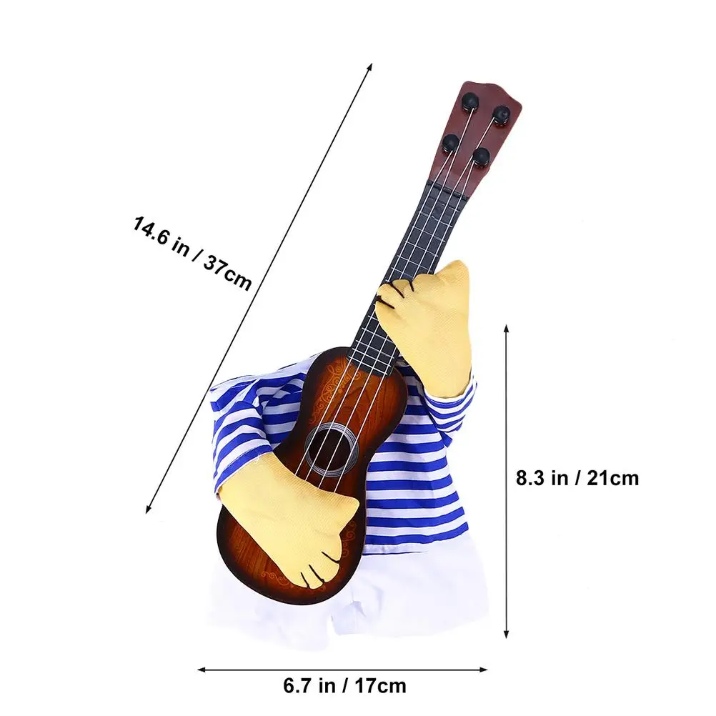 Pet Guitarist Costume Soft Material Playing Christmas Gift Dog Clothes Puppy Outfit Cosplay Party Apparel
Pet Guitarist Costume Soft Material Playing Christmas Gift Dog Clothes Puppy Outfit Cosplay Party Apparel