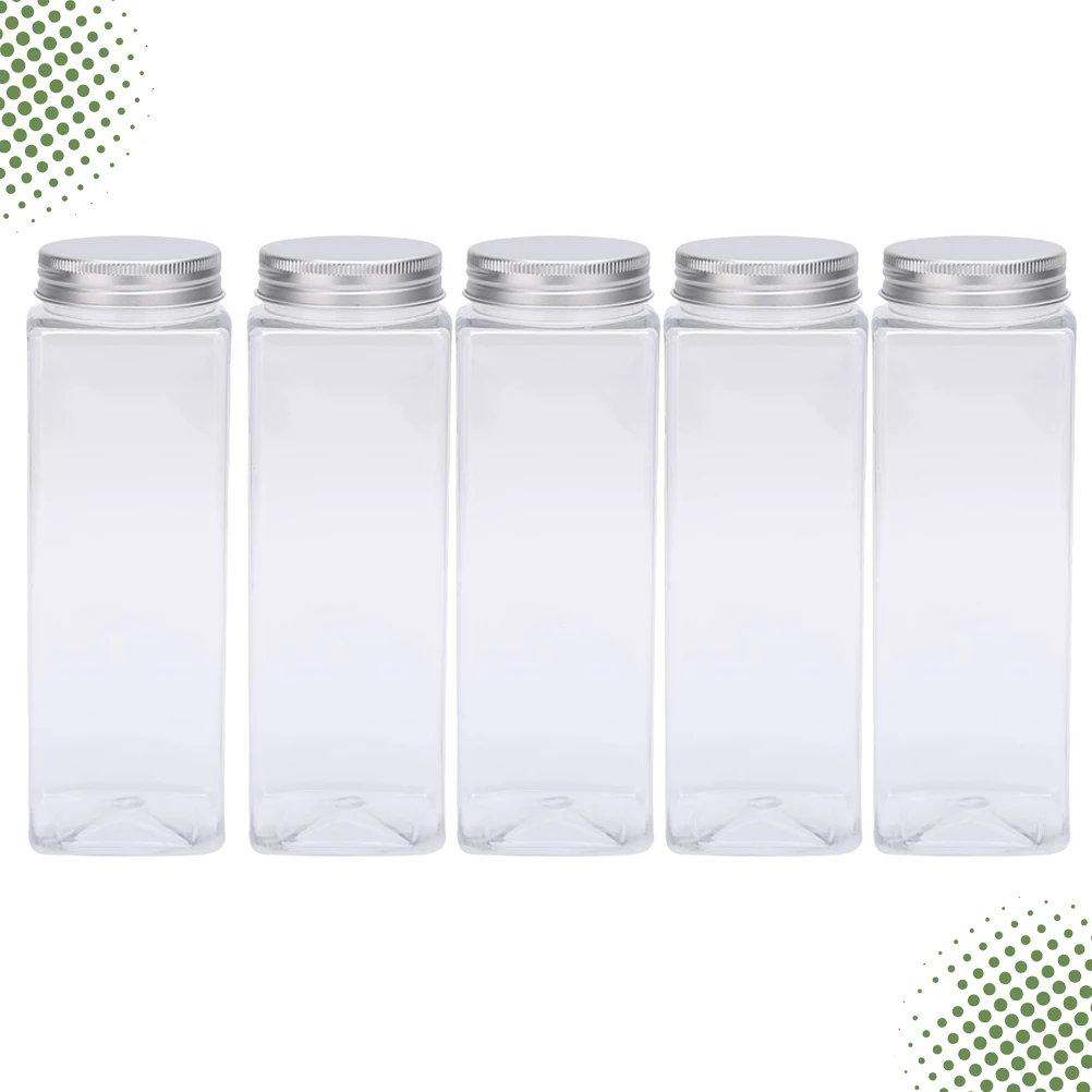 5 Pcs Water Bottle Plastic PET Bottles Jug Juice Empty with Cover Storage Container Portable
5 Pcs Water Bottle Plastic PET Bottles Jug Juice Empty with Cover Storage Container Portable