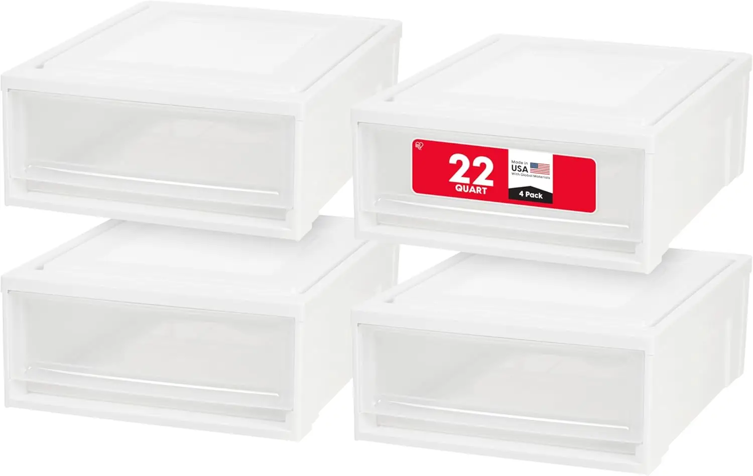 22 Qt Under Bed Storage Drawer, Stackable Plastic Organizer Bin with Smooth-Glide Sliding Drawer, 4 Pack, White
22 Qt Under Bed Storage Drawer, Stackable Plastic Organizer Bin with Smooth-Glide Sliding Drawer, 4 Pack, White