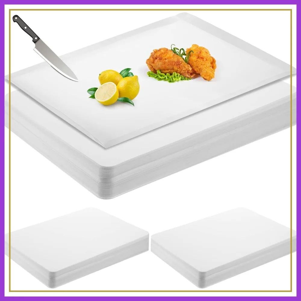 120 Count Disposable Cutting Board Sheets 17x12 Inch Flexible Plastic Mat for Kitchen, Camping, BBQ, Travel
120 Count Disposable Cutting Board Sheets 17x12 Inch Flexible Plastic Mat for Kitchen, Camping, BBQ, Travel