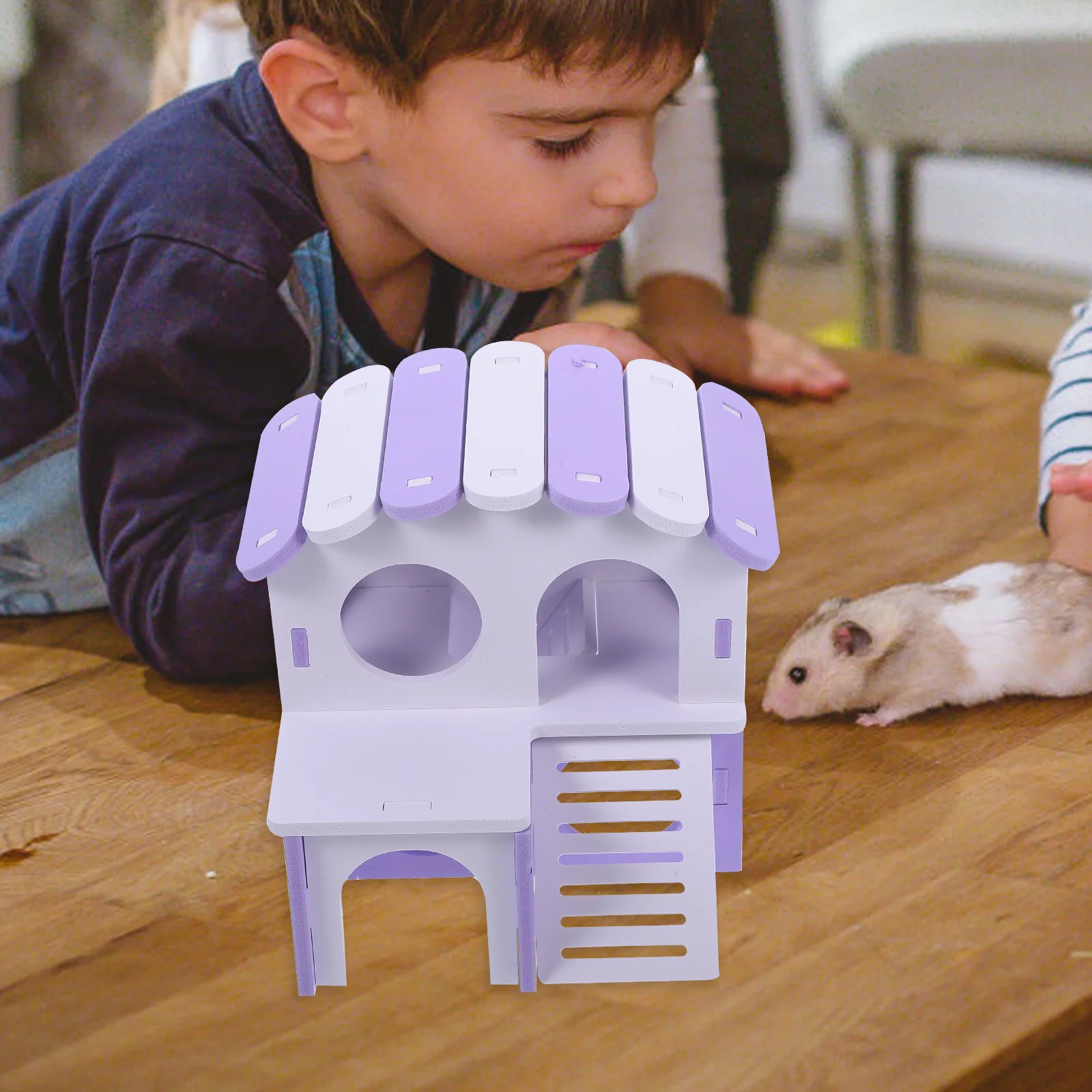 Double layer Wooden House for Hamster Hideout Comfortable Eco friendly Pet Villa Small Animal Maze Toys Accessories
Double layer Wooden House for Hamster Hideout Comfortable Eco friendly Pet Villa Small Animal Maze Toys Accessories