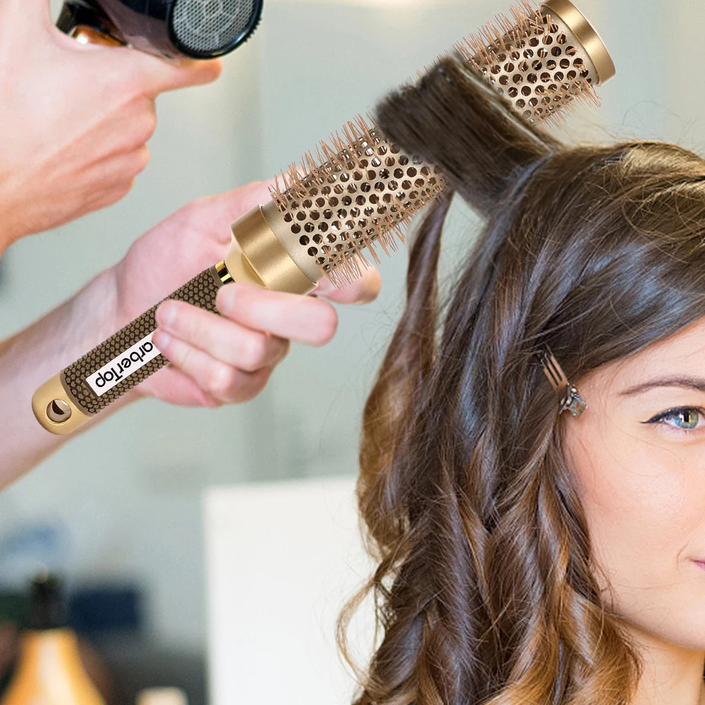 4 Sizes Of Curling Comb Round Wild Boar Mane Hot Air Curling Comb Gold Aluminum Tube Home Hairdressing Styling Combs
4 Sizes Of Curling Comb Round Wild Boar Mane Hot Air Curling Comb Gold Aluminum Tube Home Hairdressing Styling Combs