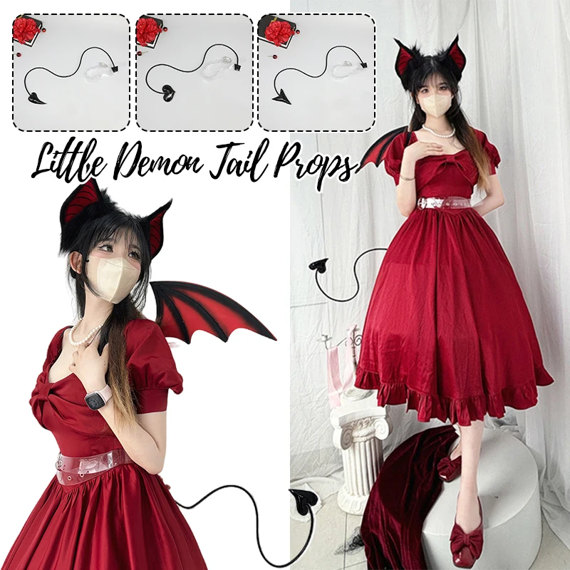 Halloween Dark Love Heart JK Demon Tail Night Club Tail Adjustable Unisex Little Demon Sweetheart Bat Tail Cosplay Pros
Halloween Dark Love Heart JK Demon Tail Night Club Tail Adjustable Unisex Little Demon Sweetheart Bat Tail Cosplay Pros