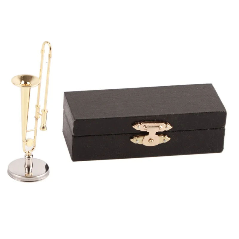 Dollhouse Trombone Model Simulation Brass Gold Plated Miniature Dollhouse Instruments Model For Dollhouse Accessories
Dollhouse Trombone Model Simulation Brass Gold Plated Miniature Dollhouse Instruments Model For Dollhouse Accessories
