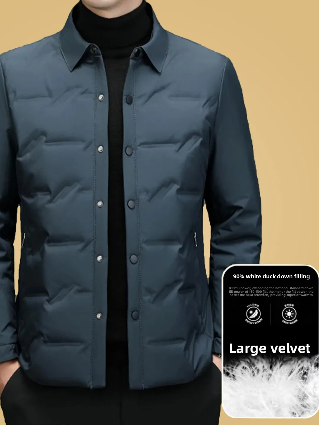 Men's Busin Casual Slim Fit down Jaet Du Feather Warm Faionable Autumn Winter Coat Stand Collar ket Polyester Fiber
Men's Busin Casual Slim Fit down Jaet Du Feather Warm Faionable Autumn Winter Coat Stand Collar ket Polyester Fiber