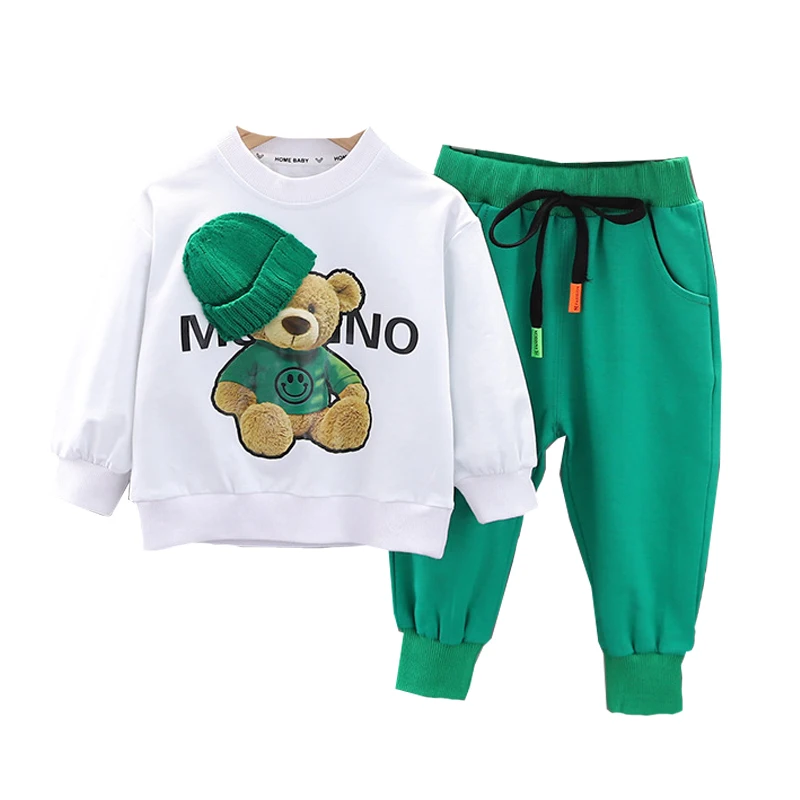 Clothing Set Spring Autumn Korean Version 0-6 Year Old Boy Girl Fashion Cartoon Casual Sports Coat+Long Pants New Child Garments
Clothing Set Spring Autumn Korean Version 0-6 Year Old Boy Girl Fashion Cartoon Casual Sports Coat+Long Pants New Child Garments