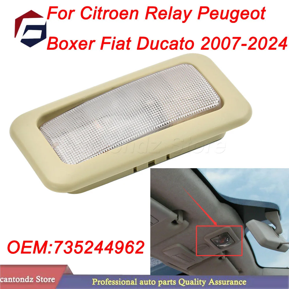 1PC For Citroen Relay Peugeot Boxer Fiat Ducato 2007-2024 Durable Interior front roof ceiling light Beige 735244962
1PC For Citroen Relay Peugeot Boxer Fiat Ducato 2007-2024 Durable Interior front roof ceiling light Beige 735244962
