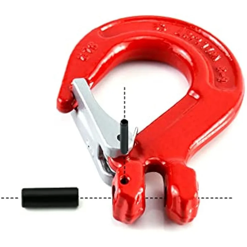 Clevis Hook With Latch, 4 Pack, 5/16Inch, 2470 Lbs Load Limit, Grade 80 Drop Alloy Steel Durableab13
Clevis Hook With Latch, 4 Pack, 5/16Inch, 2470 Lbs Load Limit, Grade 80 Drop Alloy Steel Durableab13