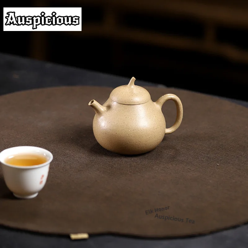 Чайник из исинской глины (170 мл), креативный дизайн, ручная работа, цвет баклажан, из необработанной глины, набор для чая Zisha, декоративные украшения
Чайник из исинской глины (170 мл), креативный дизайн, ручная работа, цвет баклажан, из необработанной глины, набор для чая Zisha, декоративные украшения