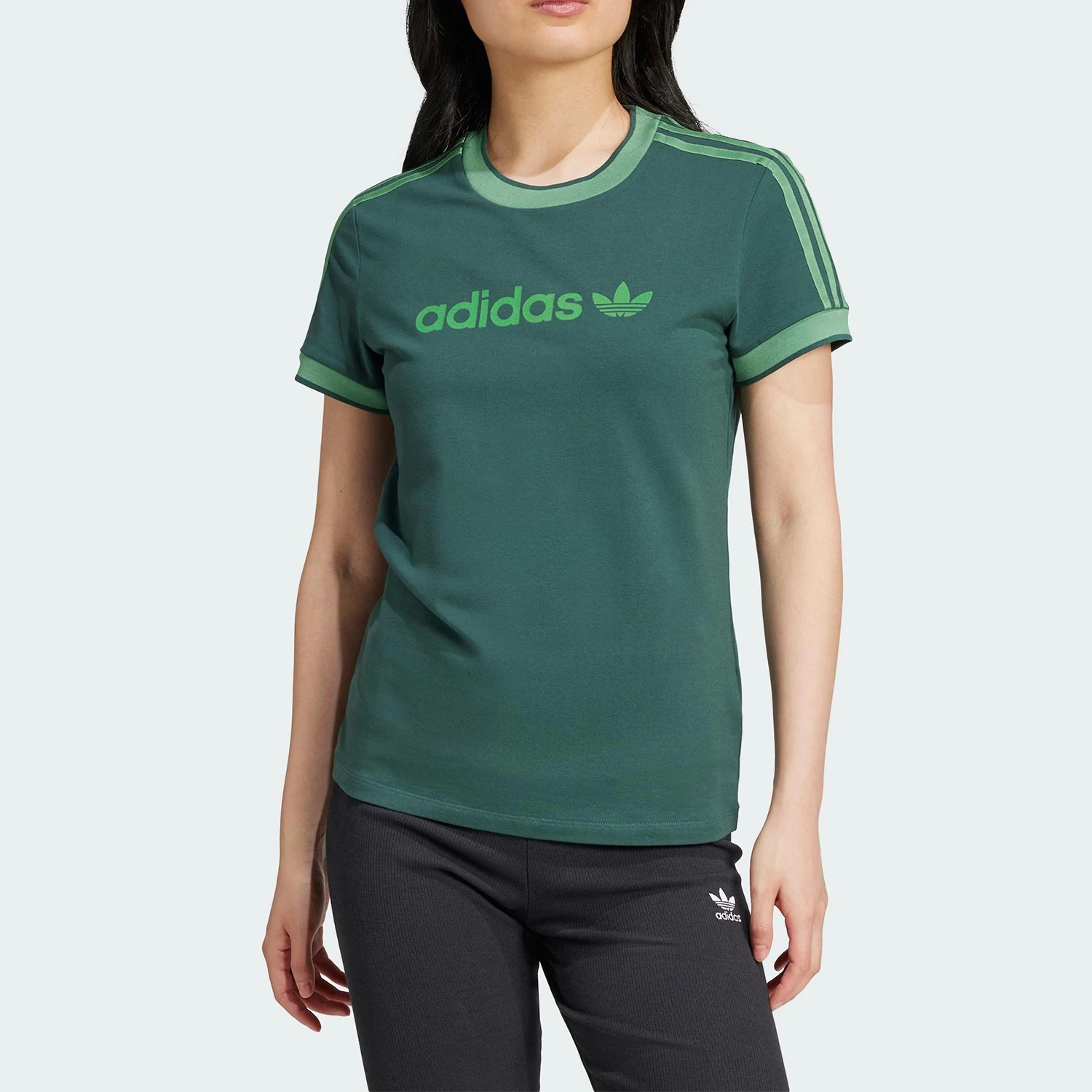 Adidas Originals Trefoil Women's Slim-Fit Breathable Knit T-Shirt JJ1504
Adidas Originals Trefoil Women's Slim-Fit Breathable Knit T-Shirt JJ1504