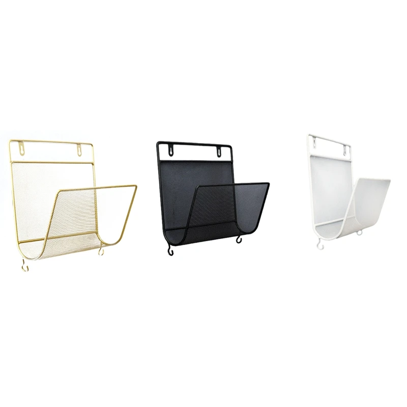 Iron Book Rack Metal Newspapers Rack Wall Mounted Bookshelf Wall Storage Shelves Office Simple Style
Iron Book Rack Metal Newspapers Rack Wall Mounted Bookshelf Wall Storage Shelves Office Simple Style