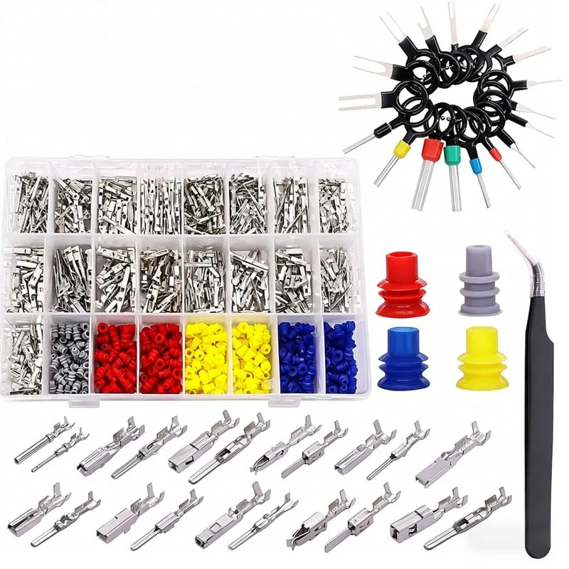 290/775PCS Flat Plugs Cable Lugs Cable Lugs-sortiment Connectors Car Boxed Wire Connector Terminal Set for Cars Pin Pin
290/775PCS Flat Plugs Cable Lugs Cable Lugs-sortiment Connectors Car Boxed Wire Connector Terminal Set for Cars Pin Pin