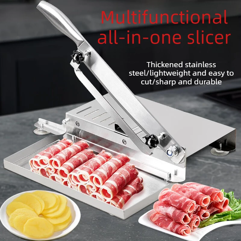 Ручные мясорубки из нержавеющей стали, рулон из баранины, нарезка горячего горшка, мясорубки, строгальный слайсер для замороженной говядины, овощи, утки, легкая
Ручные мясорубки из нержавеющей стали, рулон из баранины, нарезка горячего горшка, мясорубки, строгальный слайсер для замороженной говядины, овощи, утки, легкая