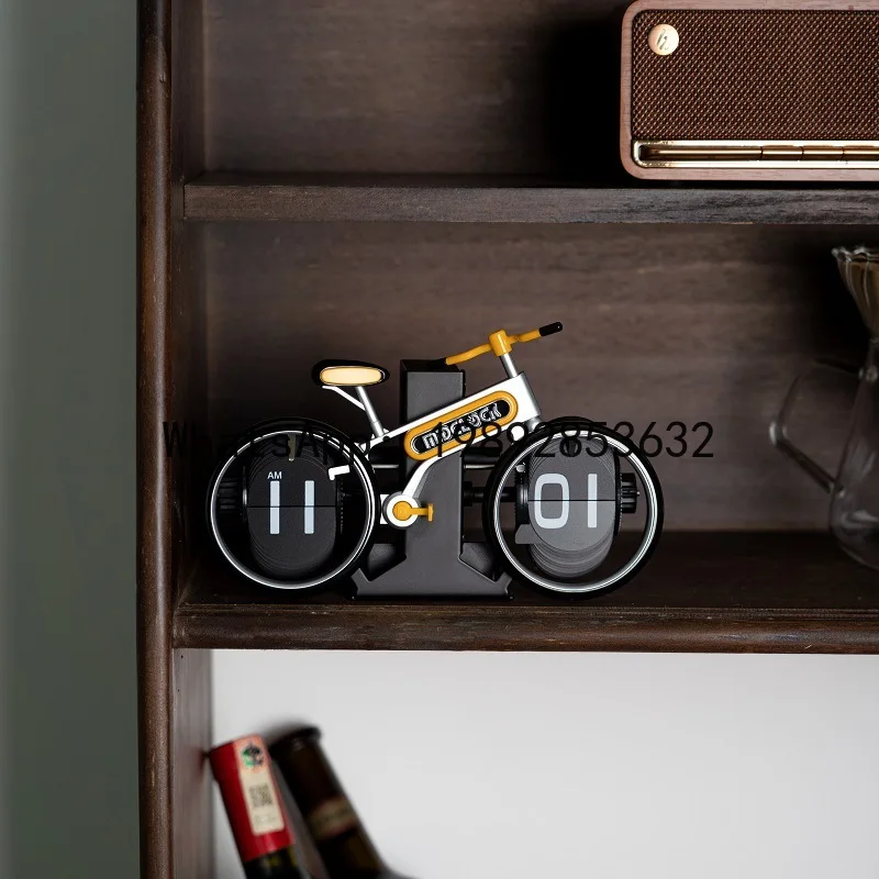 Creative bicycle page turning clock Home desktop personalized bicycle shape page turning clock Fashion decorative gift desk
Creative bicycle page turning clock Home desktop personalized bicycle shape page turning clock Fashion decorative gift desk