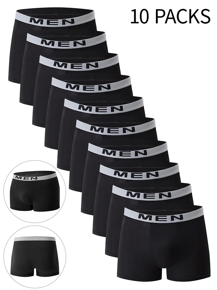 10 Pieces Of Men's Underwear For All Seasons Multifunctional Solid Color Sporty Comfortable Fashionable And Flat Cornered Pants
10 Pieces Of Men's Underwear For All Seasons Multifunctional Solid Color Sporty Comfortable Fashionable And Flat Cornered Pants