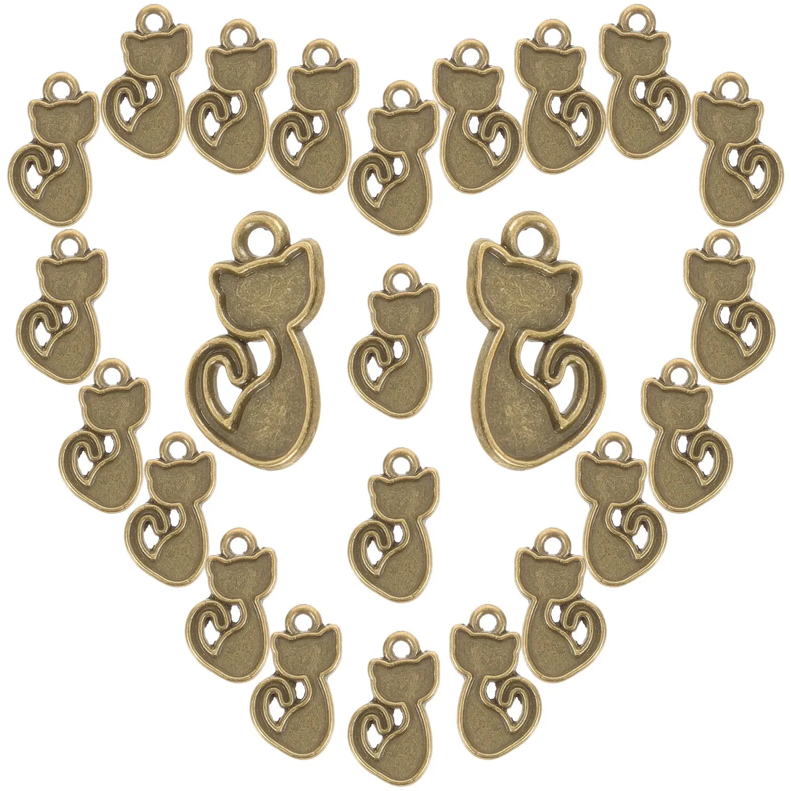 100 Pcs Vintage Cat Ornaments Pendant DIY Earrings Necklace Charms Crafts Bronze Color Jewelry Making Accessories
100 Pcs Vintage Cat Ornaments Pendant DIY Earrings Necklace Charms Crafts Bronze Color Jewelry Making Accessories