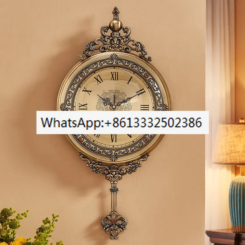 Metal European clock wall clock living room home fashion personality creative simple Nordic American retro pocket watch
Metal European clock wall clock living room home fashion personality creative simple Nordic American retro pocket watch