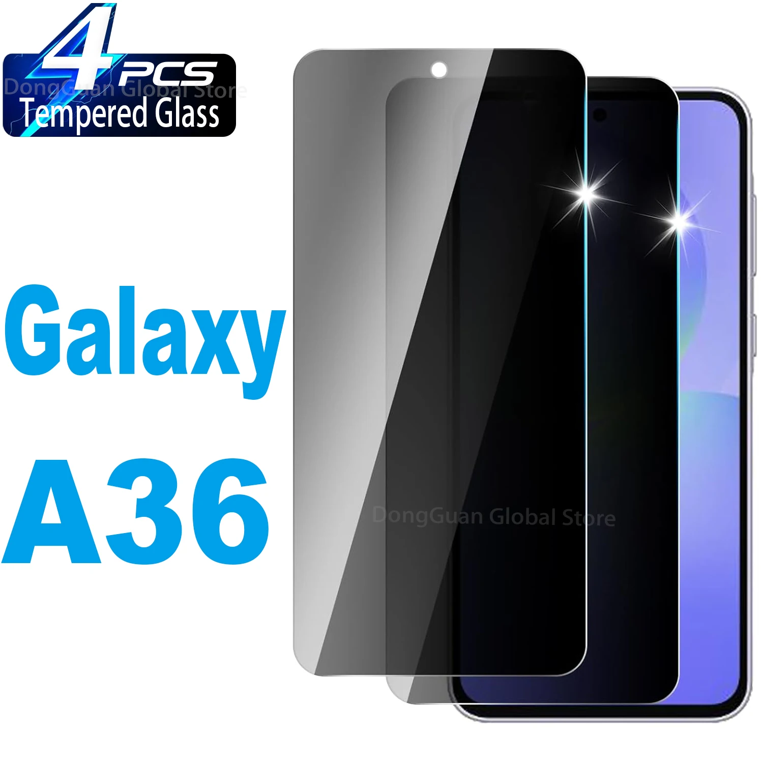 Anti Spy Tempered Glass For Samsung Galaxy A36 Protector Privacy Screen Film Not Support Fingerprint Unlocking
Anti Spy Tempered Glass For Samsung Galaxy A36 Protector Privacy Screen Film Not Support Fingerprint Unlocking