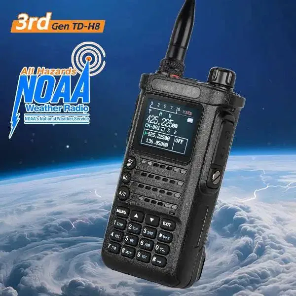 Рация TD-H8 10W с большим радиусом действия, AM/FM, двухсторонняя связь, программирование по Bluetooth, VHF/UHF, любительская радиостанция, 199 каналов, авиационный диапазон NOAA, уличный трансивер
Рация TD-H8 10W с большим радиусом действия, AM/FM, двухсторонняя связь, программирование по Bluetooth, VHF/UHF, любительская радиостанция, 199 каналов, авиационный диапазон NOAA, уличный трансивер