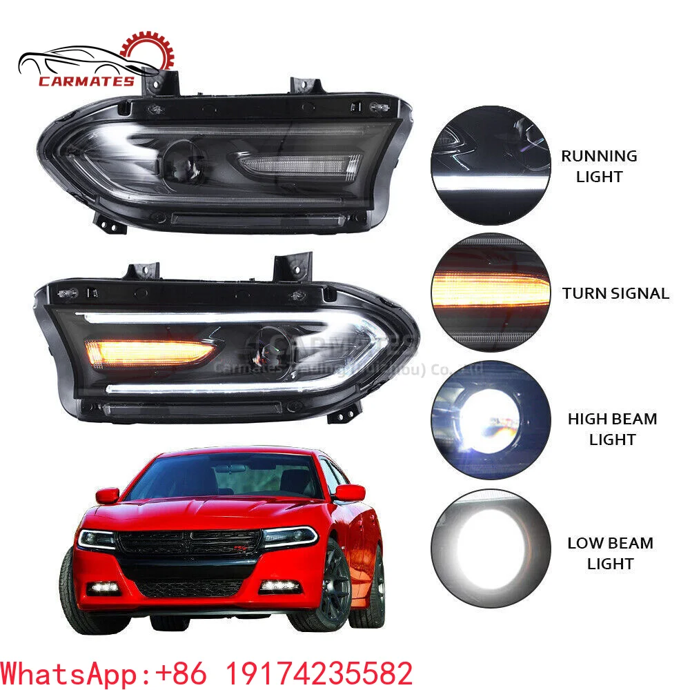 LED Headlights HeadLamp LED Daytime Running Light Lamp for Dodge Charger 2015-2022 Dual Beam Projector Assembly
LED Headlights HeadLamp LED Daytime Running Light Lamp for Dodge Charger 2015-2022 Dual Beam Projector Assembly