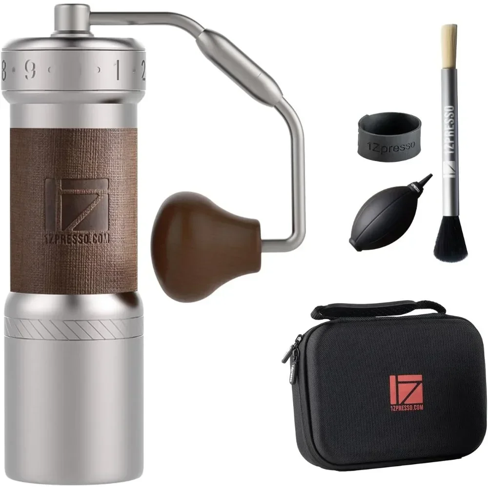 A for K-Ultra Manual Coffee Grinder Silver with Carrying Case Assembly Consistency Grind Stainless Steel Conical Foldable Hand
A for K-Ultra Manual Coffee Grinder Silver with Carrying Case Assembly Consistency Grind Stainless Steel Conical Foldable Hand
